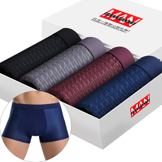 4pcs Lot SKY HERO Mens Panties Boxers Underwear Underpants Male Shorts