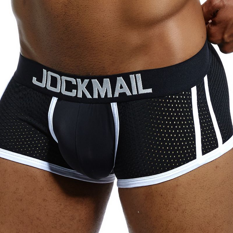JOCKMAIL Brand Underwear Boxer Men Breathable Mesh Men's Boxers