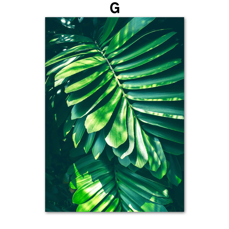 Home Decor Green Plant Canvas Painting